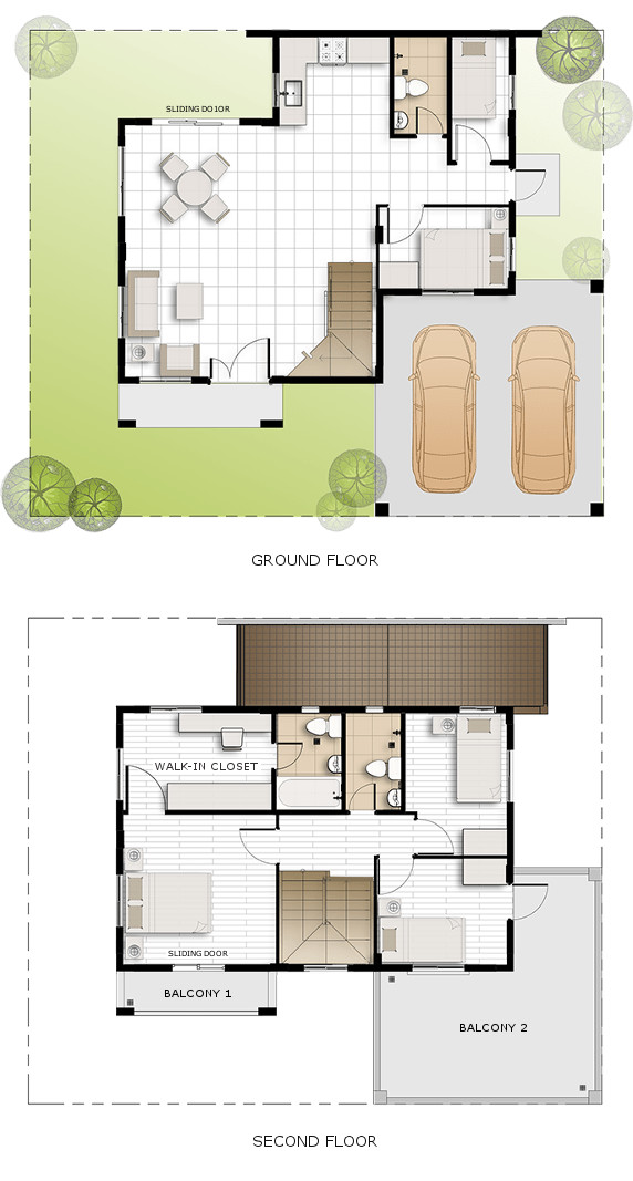 Greta Floor Plan House and Lot in Davao