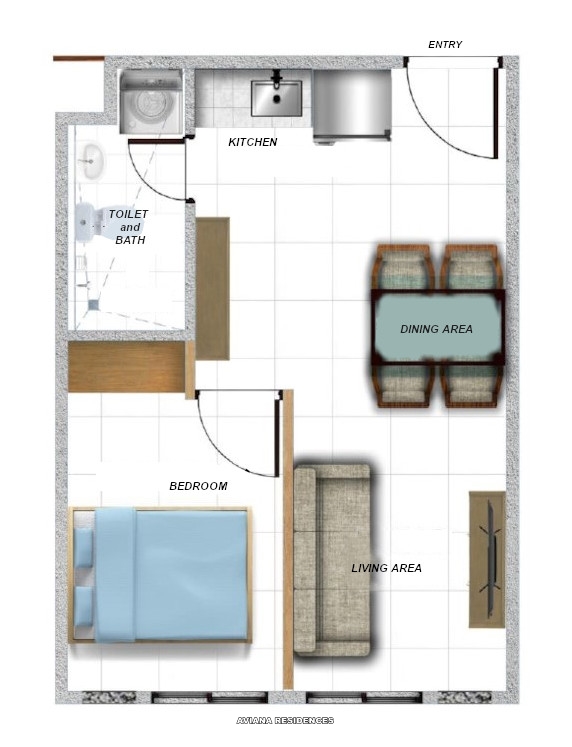 The Aviana Condo Unit Floor Plan The Aviana