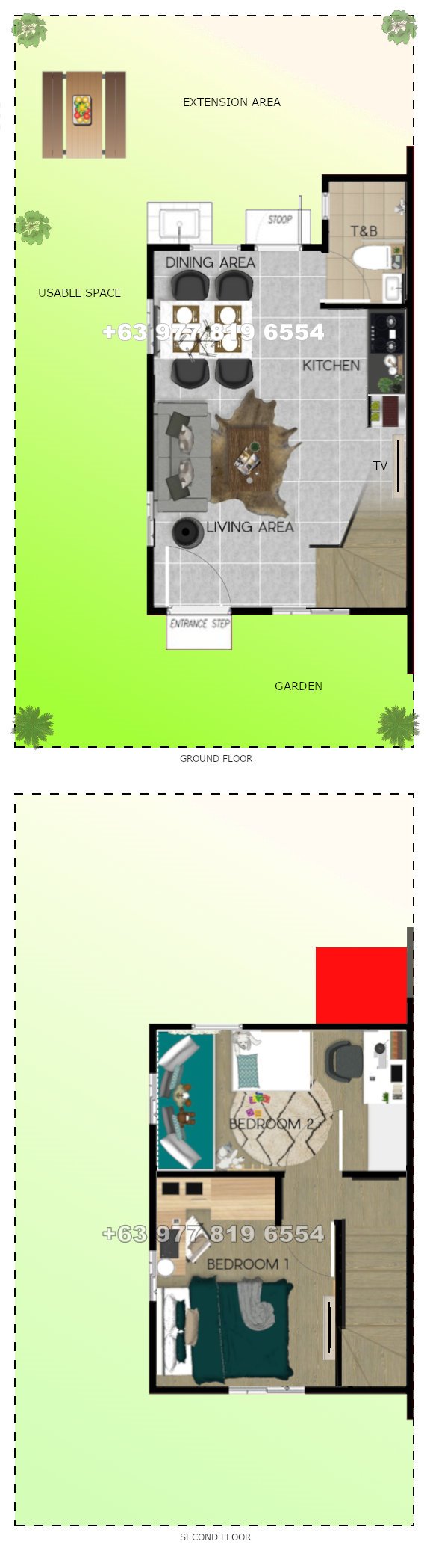 Ezabelle Floor Plan House and Lot in Davao